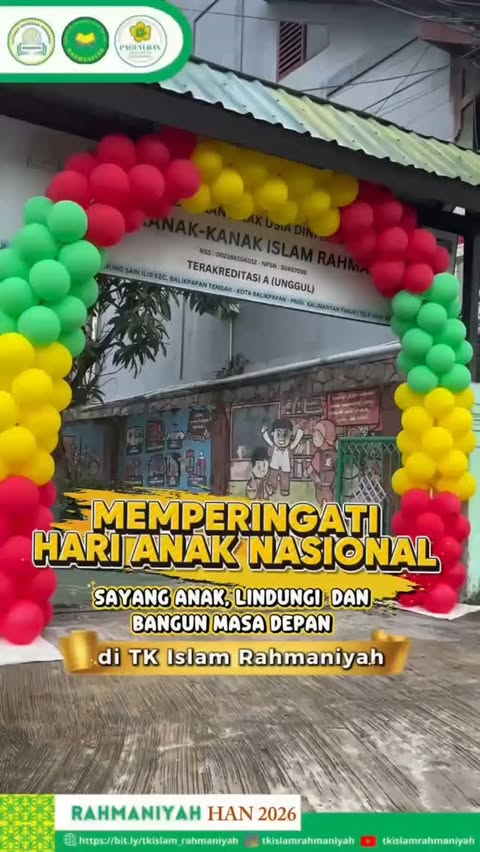Hari Anak Nasional: Komitmen TK Islam Rahmaniyah Lindungi dan Kembangkan Masa Depan Anak