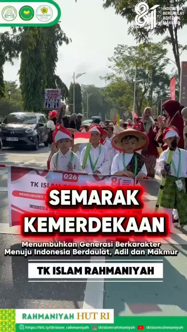 Semangat Budaya Siswa TK Islam Rahmaniyah di Pawai IGTKI