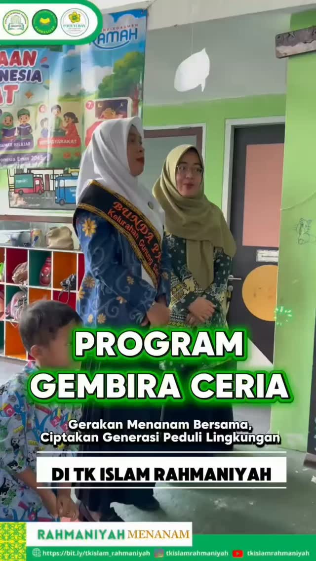 TK Islam Rahmaniyah Gelar Gerakan Menanam GEMBIRA CERIA